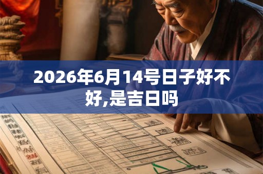 2026年6月14号日子好不好,是吉日吗 2026年6月14号日子好不好,是吉日吗