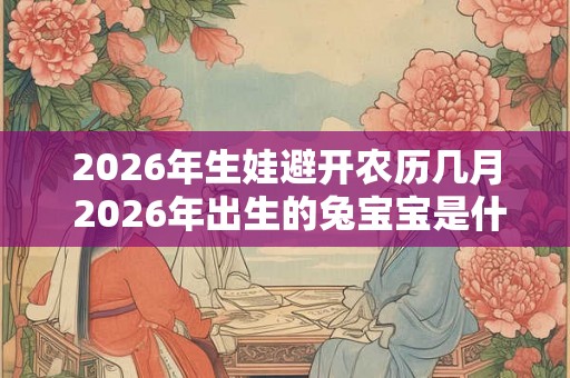 2026年生娃避开农历几月 2026年出生的兔宝宝是什么命 2026年生娃避开农历几月 2026年出生的兔宝宝是什么命