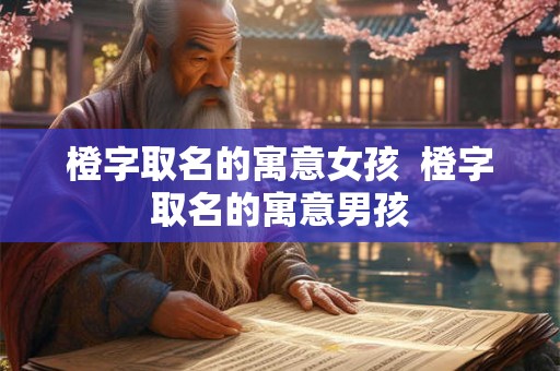 橙字取名的寓意女孩  橙字取名的寓意男孩