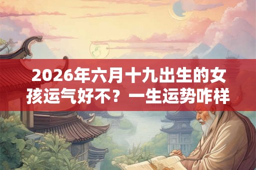 2026年六月十九出生的女孩运气好不？一生运势咋样