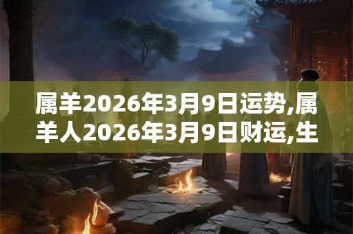 属羊2026年3月9日运势,属羊人2026年3月9日财运,生肖羊2026年3月9日运势