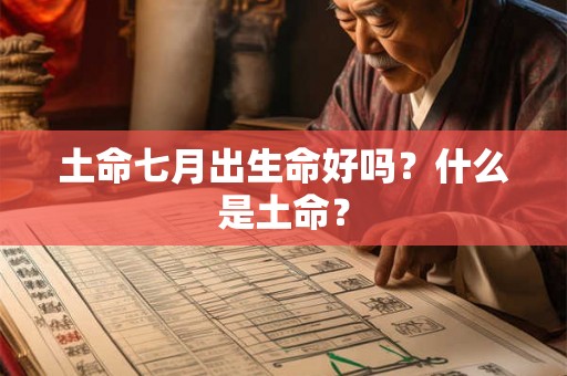 土命七月出生命好吗?什么是土命? 土命七月出生命好吗?什么是土命?