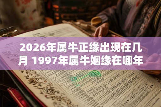 2026年属牛正缘出现在几月 1997年属牛姻缘在哪年