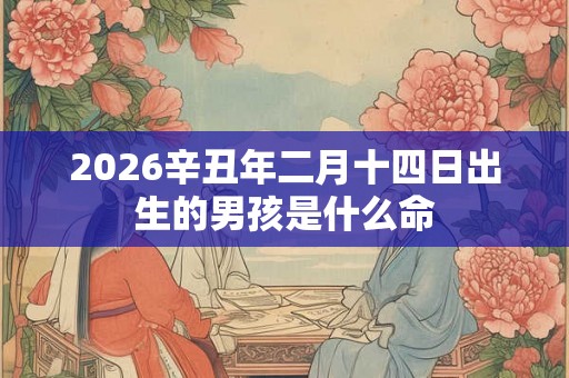 2026辛丑年二月十四日出生的男孩是什么命 2026辛丑年二月十四日出生的男孩是什么命