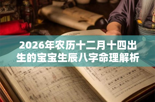 2026年农历十二月十四出生的宝宝生辰八字命理解析