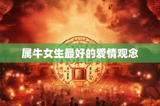 属牛女生最好的爱情观念 属牛女生最好的爱情观念