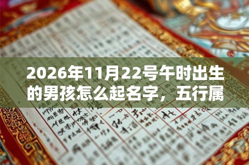 2026年11月22号午时出生的男孩怎么起名字，五行属什么