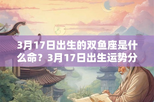 3月17日出生的双鱼座是什么命？3月17日出生运势分析