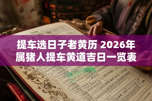 提车选日子老黄历 2026年属猪人提车黄道吉日一览表