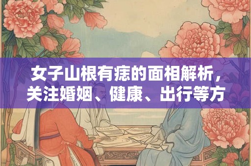 女子山根有痣的面相解析，关注婚姻、健康、出行等方面
