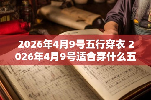 2026年4月9号五行穿衣 2026年4月9号适合穿什么五行衣服