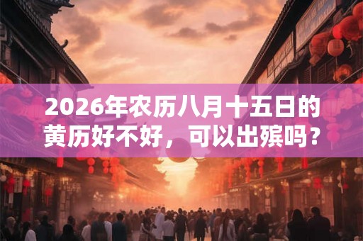 2026年农历八月十五日的黄历好不好，可以出殡吗？