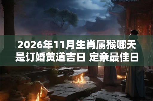2026年11月生肖属猴哪天是订婚黄道吉日 定亲最佳日子查询