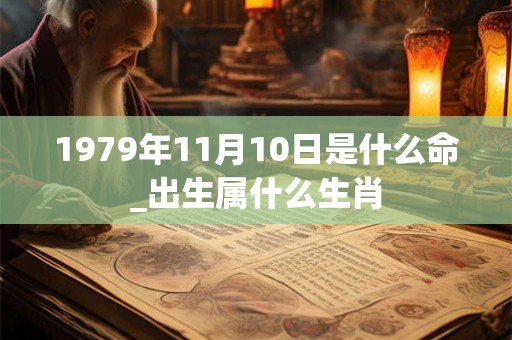1979年11月10日是什么命_出生属什么生肖