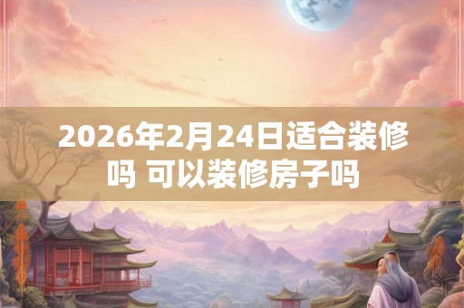 2026年2月24日适合装修吗 可以装修房子吗