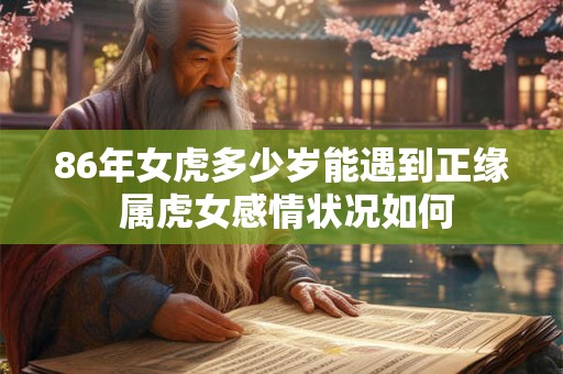 86年女虎多少岁能遇到正缘 属虎女感情状况如何