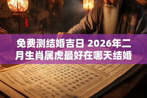 免费测结婚吉日 2026年二月生肖属虎最好在哪天结婚