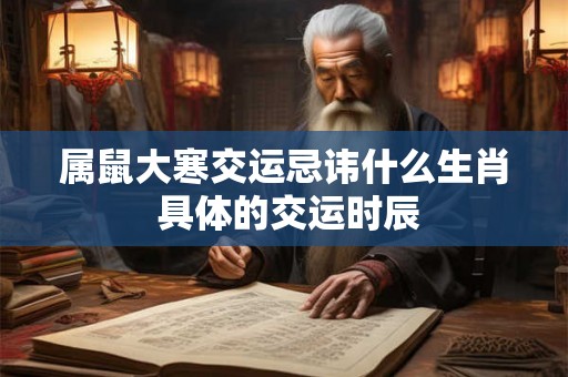 属鼠大寒交运忌讳什么生肖 具体的交运时辰 属鼠大寒交运忌讳什么生肖 具体的交运时辰