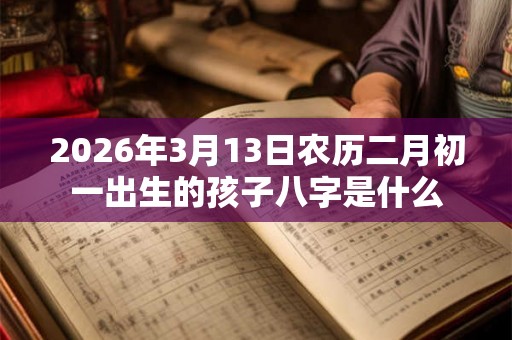 2026年3月13日农历二月初一出生的孩子八字是什么