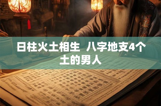 日柱火土相生  八字地支4个土的男人