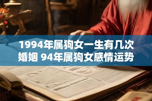 1994年属狗女一生有几次婚姻 94年属狗女感情运势如何 1994年属狗女一生有几次婚姻 94年属狗女感情运势如何