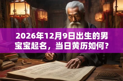 2026年12月9日出生的男宝宝起名，当日黄历如何？