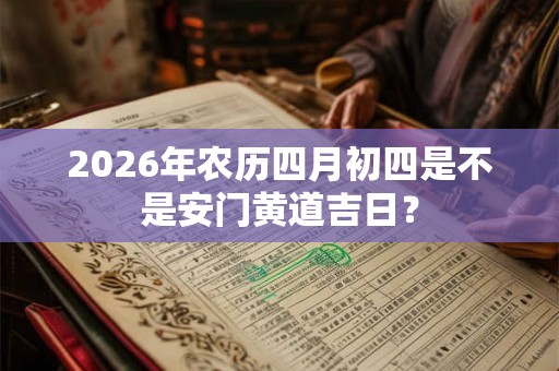 2026年农历四月初四是不是安门黄道吉日？