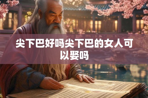 尖下巴好吗尖下巴的女人可以娶吗