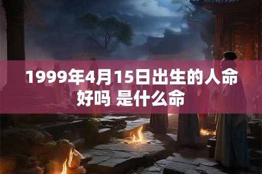 1999年4月15日出生的人命好吗 是什么命