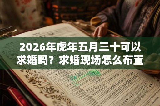 2026年虎年五月三十可以求婚吗?求婚现场怎么布置? 2026年虎年五月三十可以求婚吗?求婚现场怎么布置?