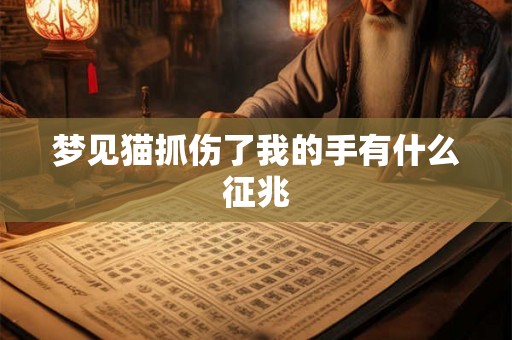 梦见猫抓伤了我的手有什么征兆