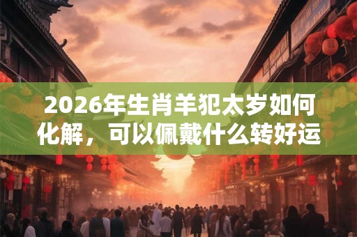 2026年生肖羊犯太岁如何化解,可以佩戴什么转好运? 2026年生肖羊犯太岁如何化解,可以佩戴什么转好运?