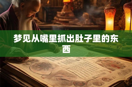 梦见从嘴里抓出肚子里的东西