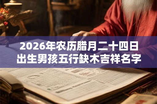 2026年农历腊月二十四日出生男孩五行缺木吉祥名字