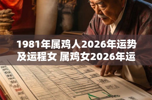 1981年属鸡人2026年运势及运程女 属鸡女2026年运势怎么样