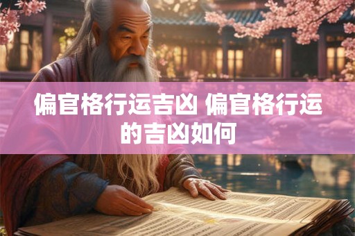 偏官格行运吉凶 偏官格行运的吉凶如何