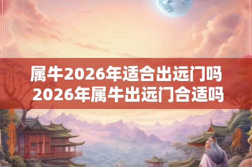 属牛2026年适合出远门吗 2026年属牛出远门合适吗 属牛2026年适合出远门吗 2026年属牛出远门合适吗