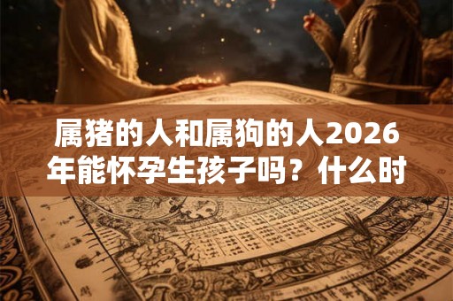 属猪的人和属狗的人2026年能怀孕生孩子吗？什么时辰出生好？
