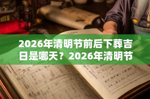 2026年清明节前后下葬吉日是哪天?2026年清明节适合下葬吗? 2026年清明节前后下葬吉日是哪天?2026年清明节适合下葬吗?