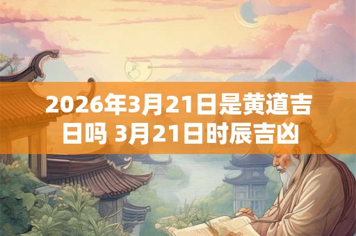 2026年3月21日是黄道吉日吗 3月21日时辰吉凶