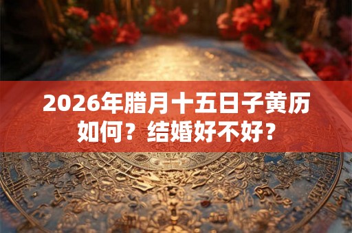 2026年腊月十五日子黄历如何？结婚好不好？