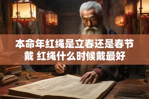 本命年红绳是立春还是春节戴 红绳什么时候戴最好
