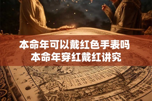 本命年可以戴红色手表吗 本命年穿红戴红讲究