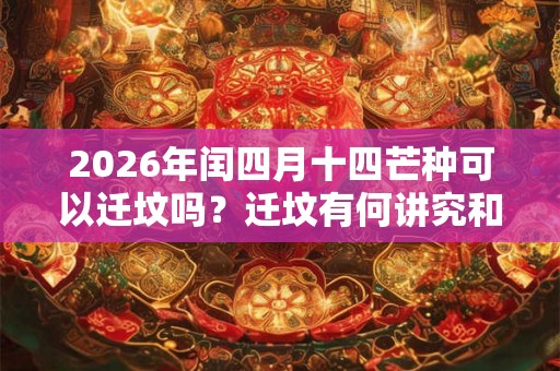 2026年闰四月十四芒种可以迁坟吗？迁坟有何讲究和忌讳？