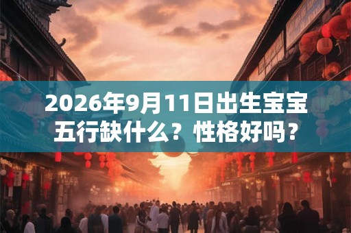 2026年9月11日出生宝宝五行缺什么？性格好吗？