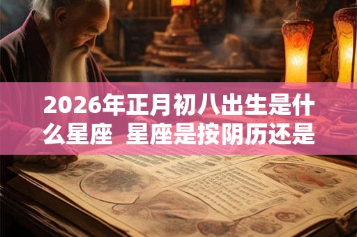 2026年正月初八出生是什么星座 星座是按阴历还是阳历 2026年正月初八出生是什么星座 星座是按阴历还是阳历