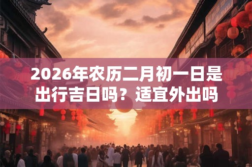 2026年农历二月初一日是出行吉日吗？适宜外出吗