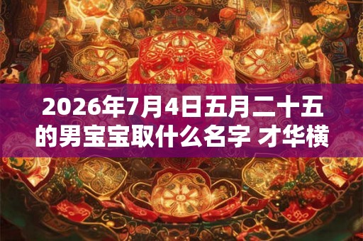 2026年7月4日五月二十五的男宝宝取什么名字 才华横溢 2026年7月4日五月二十五的男宝宝取什么名字 才华横溢