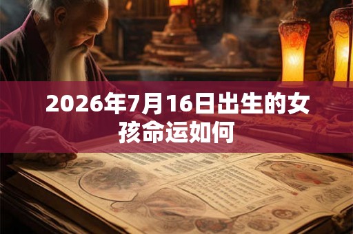 2026年7月16日出生的女孩命运如何