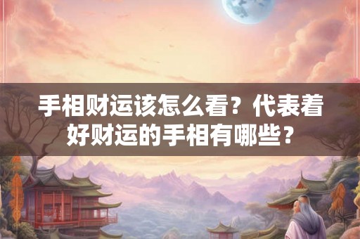 手相财运该怎么看？代表着好财运的手相有哪些？
